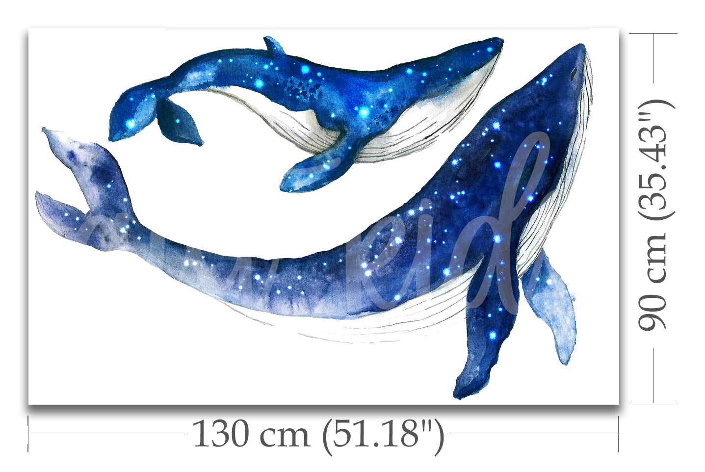 Whales Sticker Set