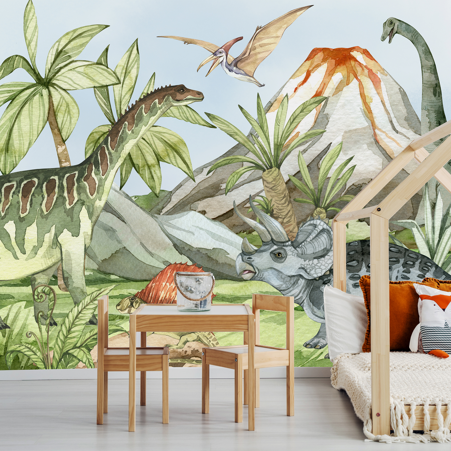 Dinosaurs Kids Room Wallpaper