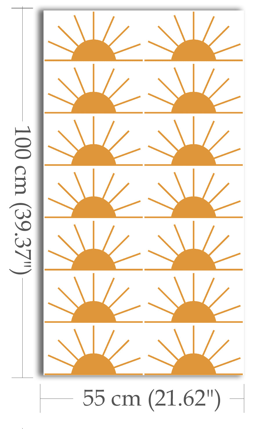 Yarım Güneş Sticker Seti