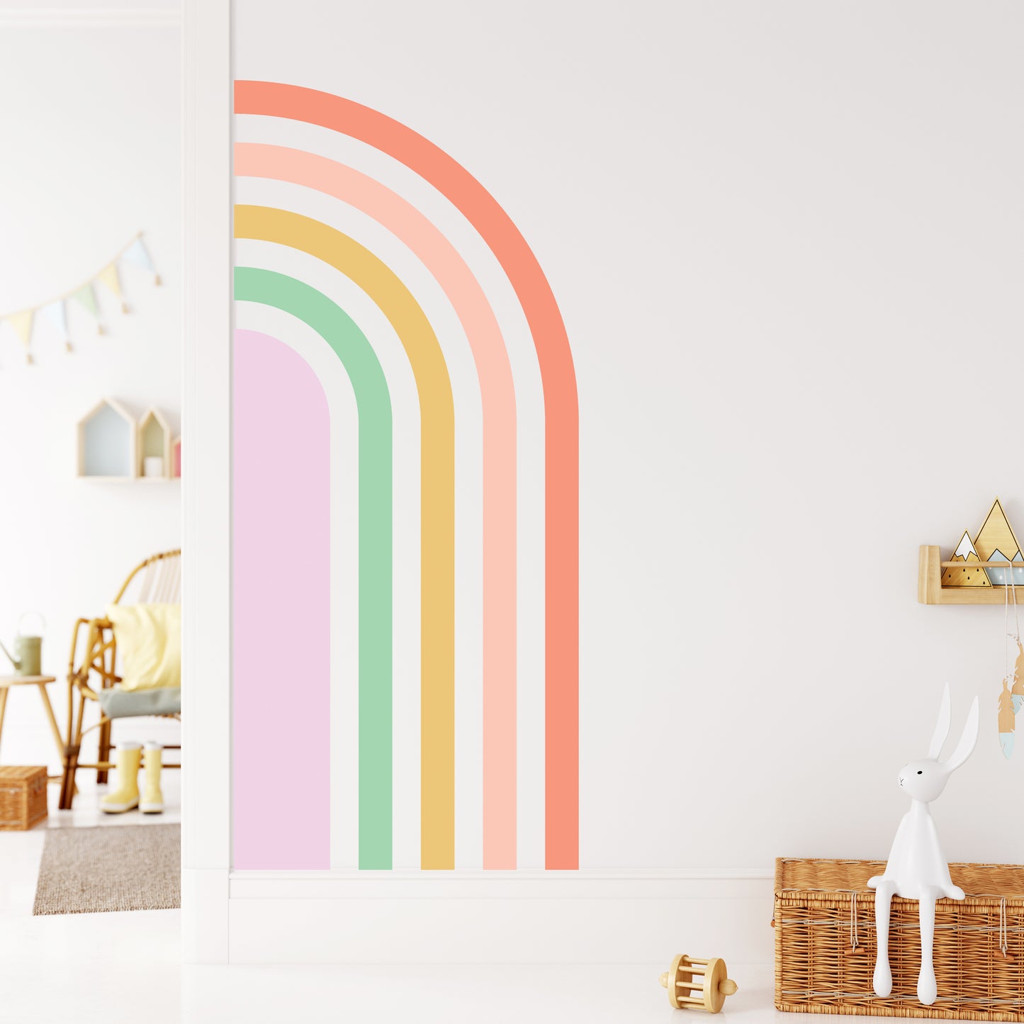 Half Rainbow Sticker Set